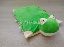 Подушка-игрушка Зеленая Лягушка, размер 60x40x5,5 см