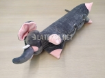 Подушка-игрушка Серый Слон, размер 60x40x5,5 см, фото 2